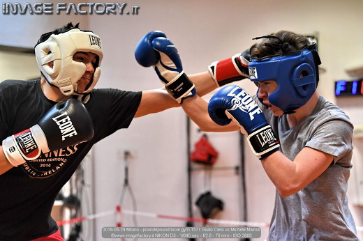 2019-05-29 Milano - pound4pound boxe gym 1571 Giulio Cielo vs Michele Mainoli